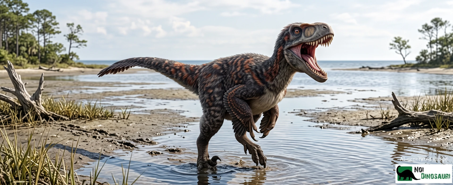Atrociraptor lungo la costa della Laramidia