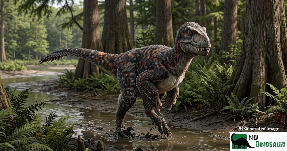 Atrociraptor nella foresta della Laramidia
