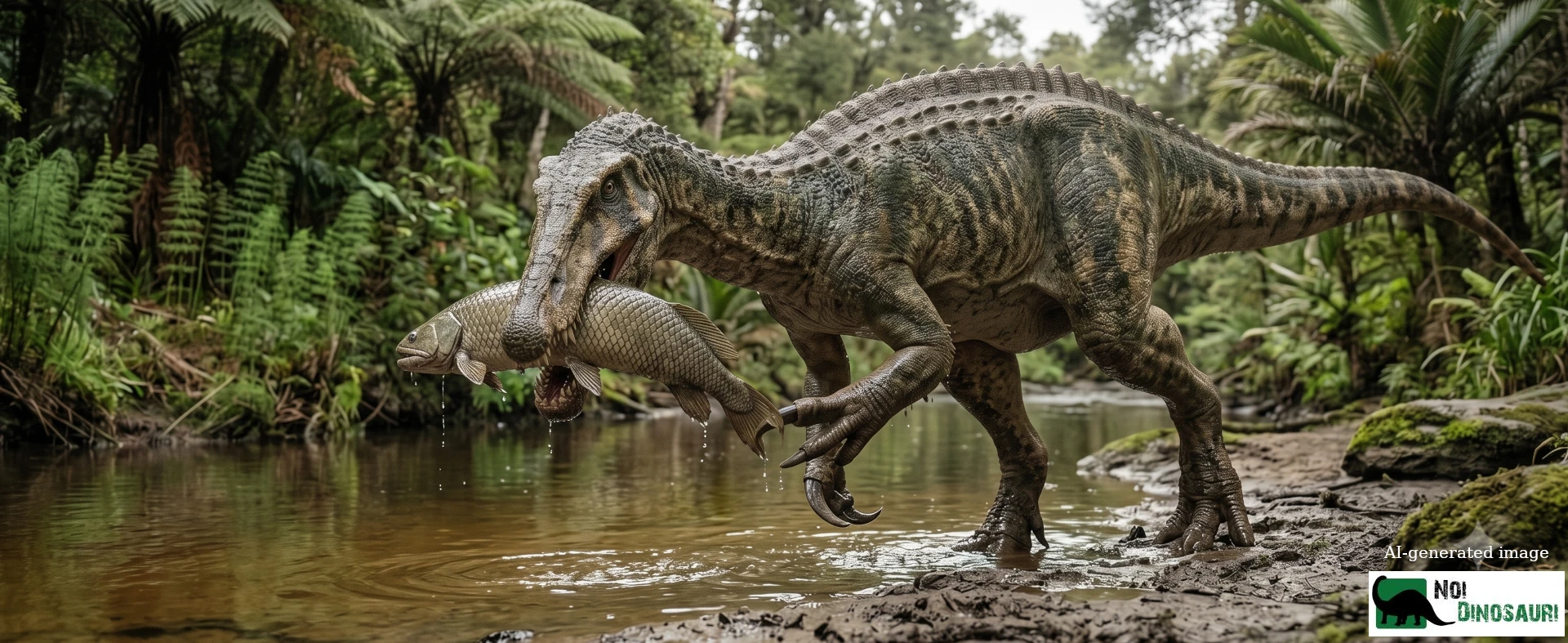 Baryonyx ha appena catturato una scheenstia