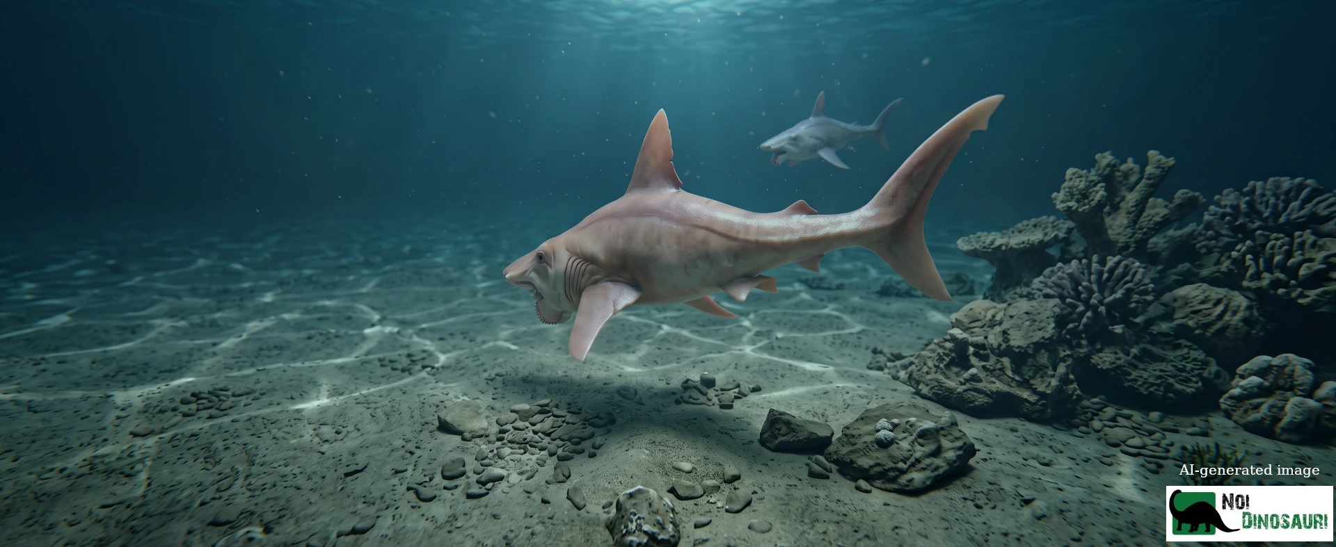 Helicoprion nel mare del Permiano