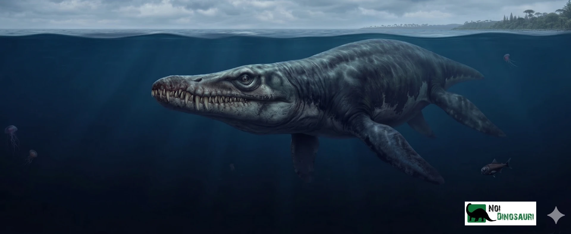 Kronosaurus nel mare profondo del Cretaceo inferiore.