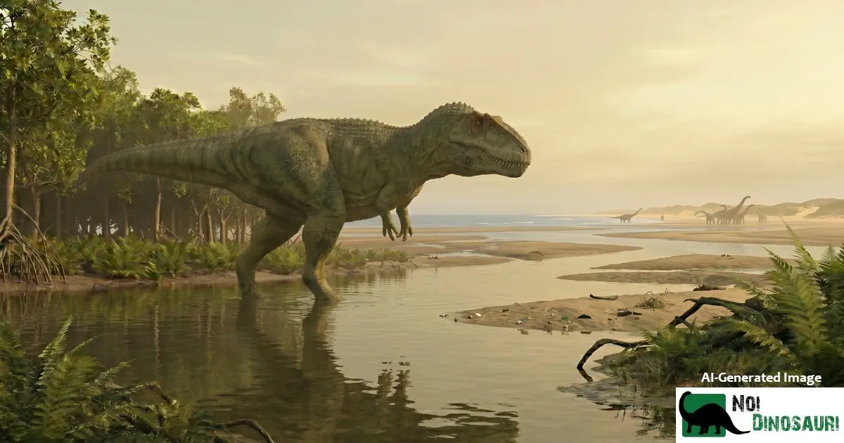 carcharodontosaurus pianura alluvionale